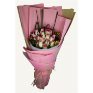 Blush Symphony Milk Pink Roses Bouquet