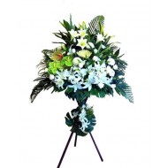 Serenity White Sympathy Basket